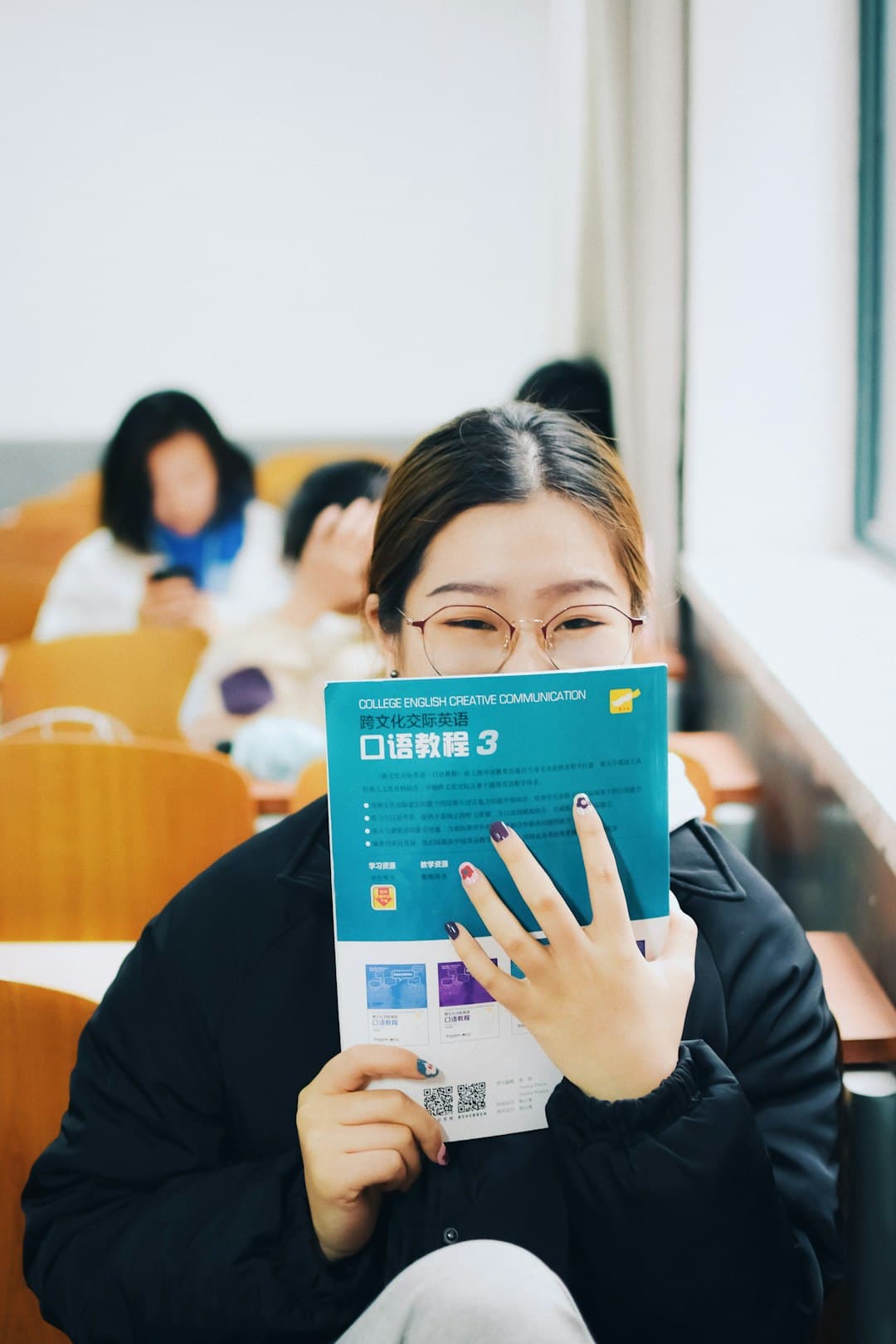 Students learning languages